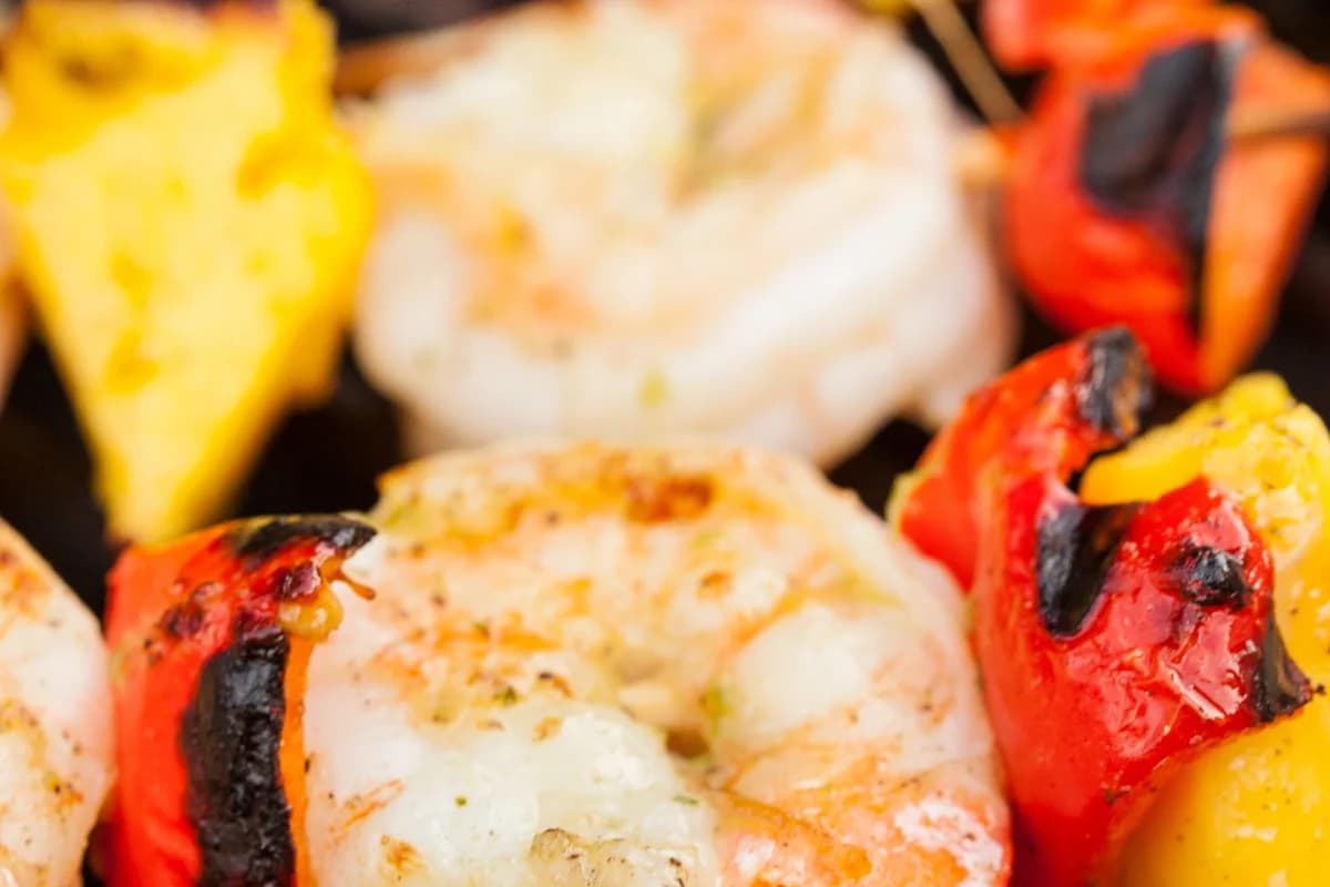 Grilled Shrimp & Pineapple Skewers