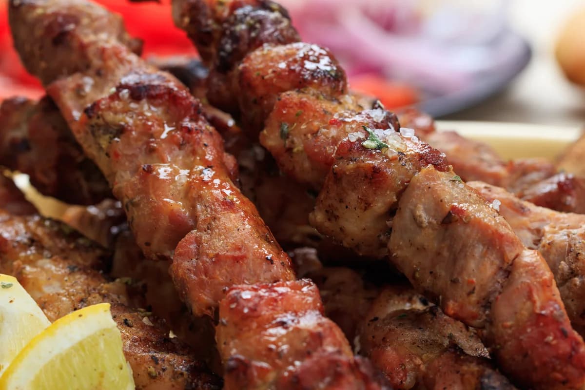 Authentic Greek Pork Souvlaki on the Grill