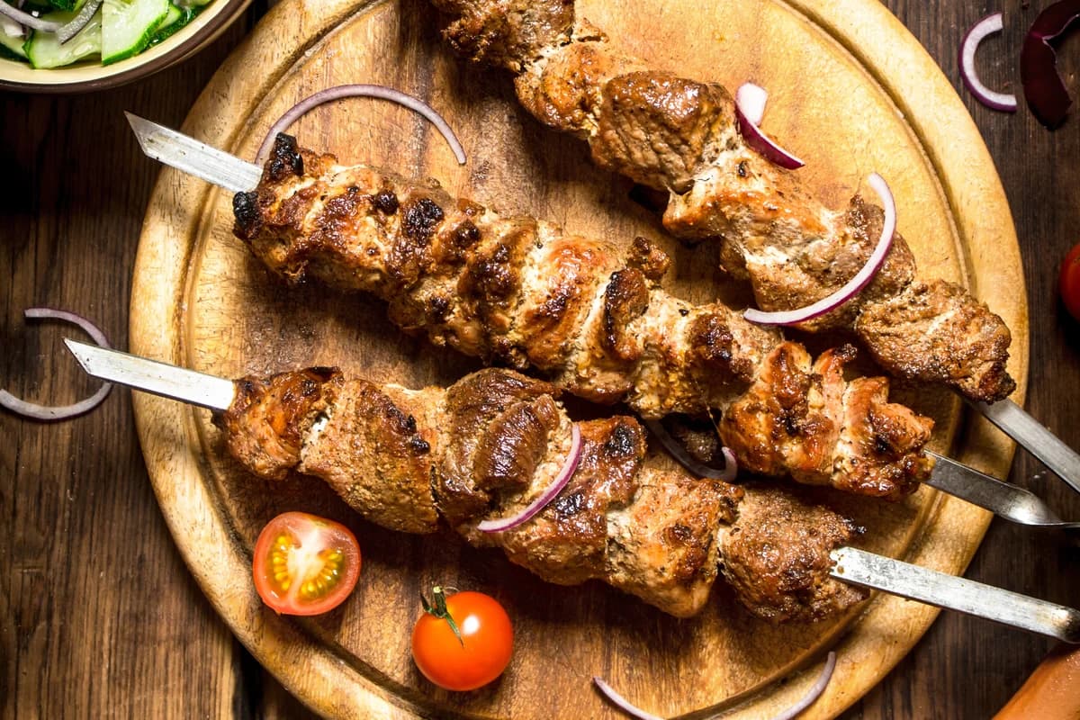 Juicy Beef Shish Kebab Skewers