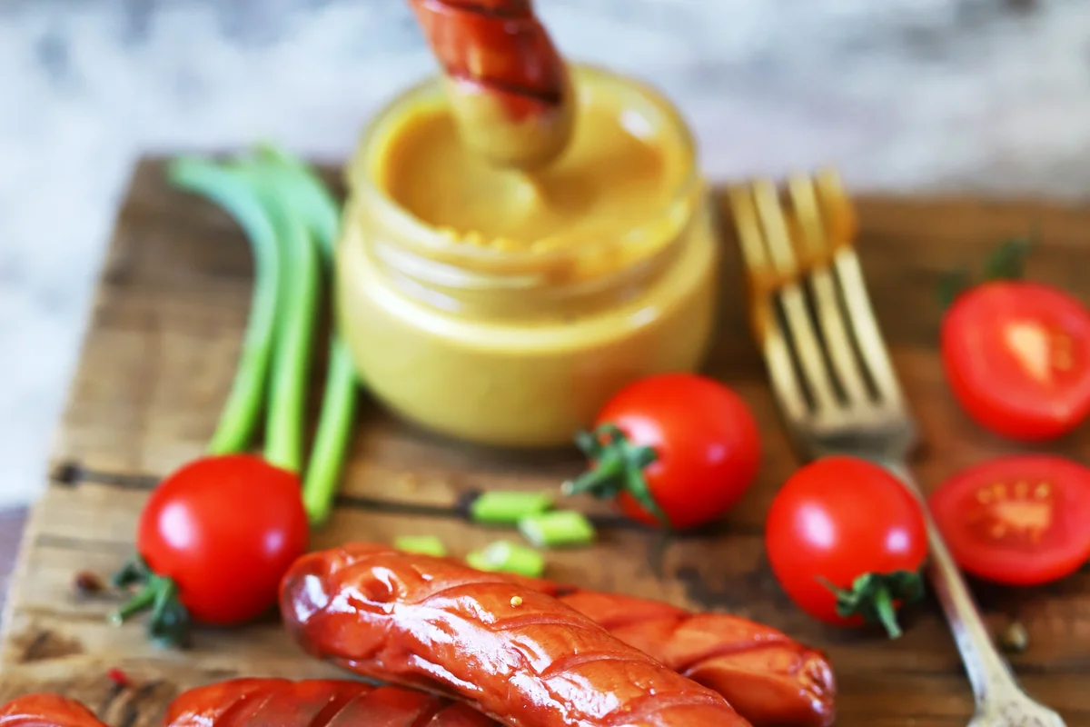 Maple Mustard Smoked Sausages