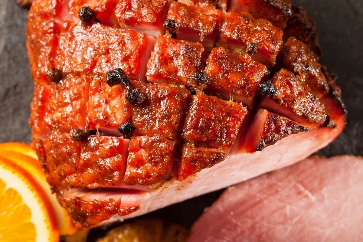 Smoked Maple Glazed Ham
