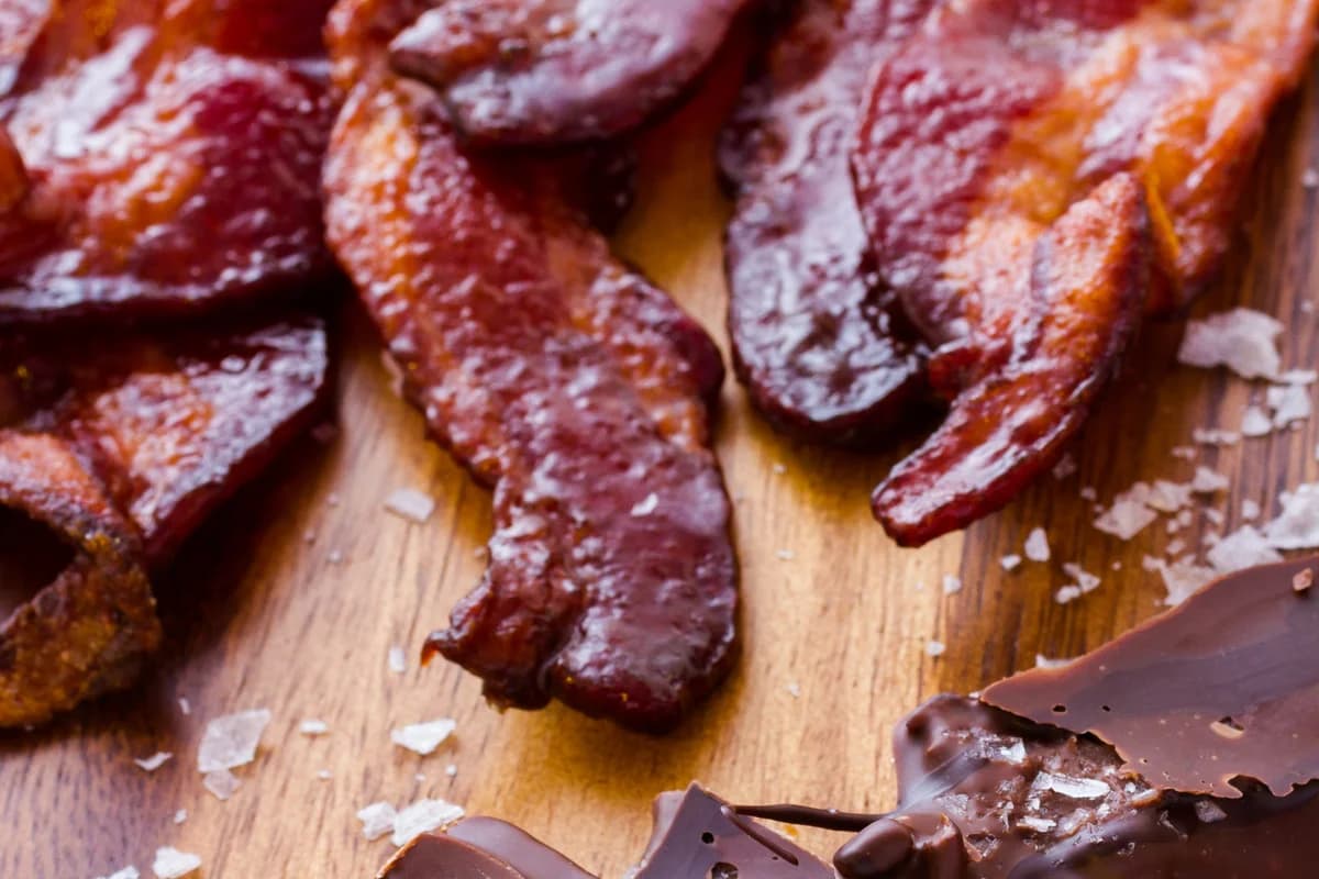 Smoked Bourbon Bacon Brownies