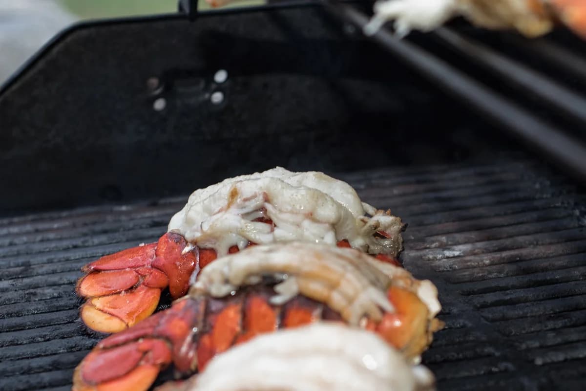 Grilled Lobster Tails with Herb Butter