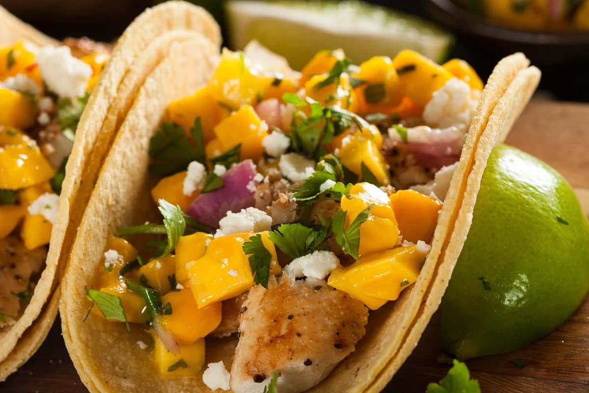Grilled Mahi Mahi Tacos with Mango Salsa