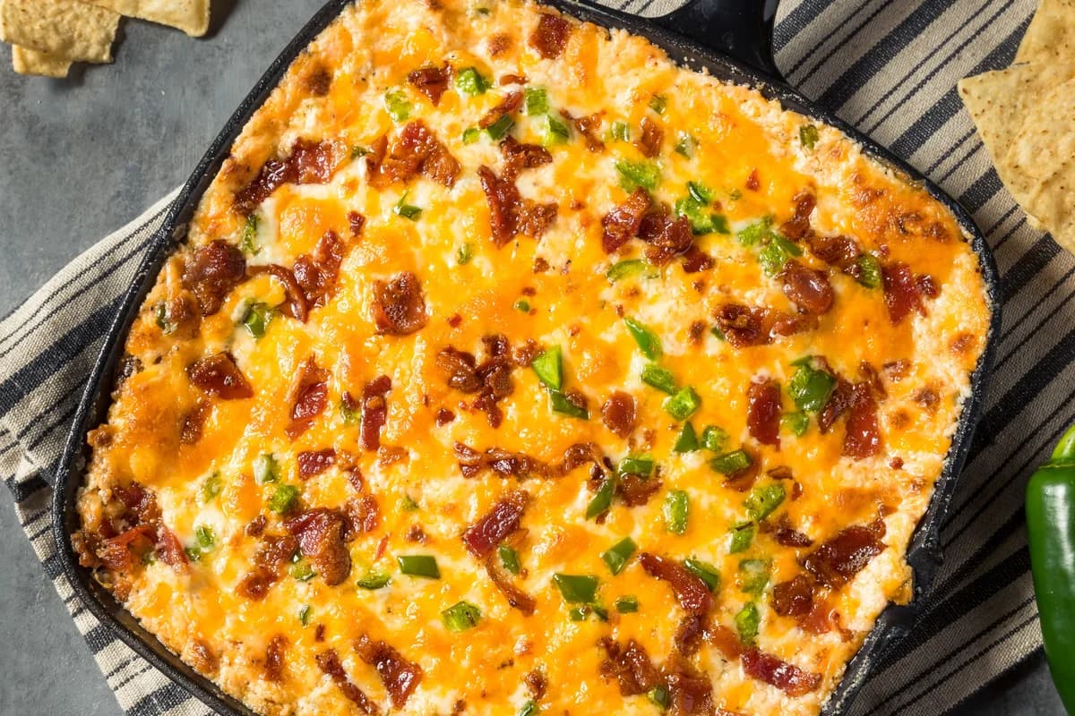 Smoked Beer Cheese Chicken Dip