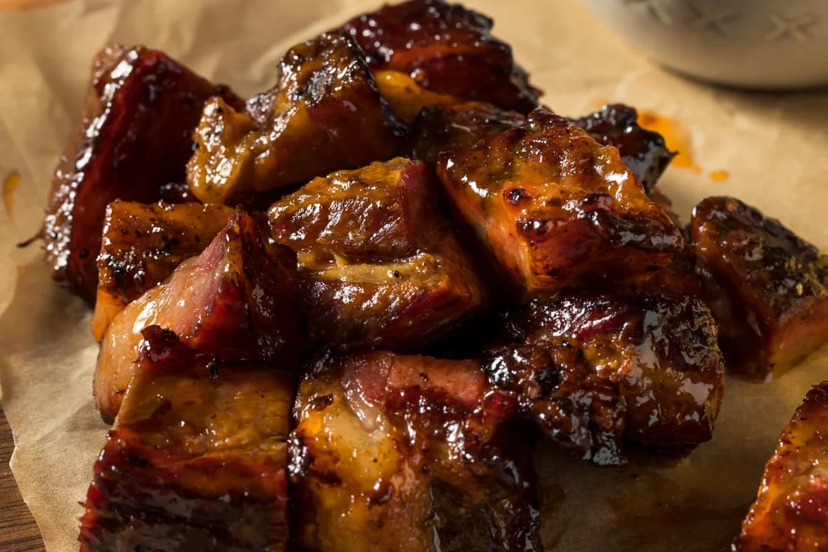 Pork Belly Burnt Ends with Sweet Glaze