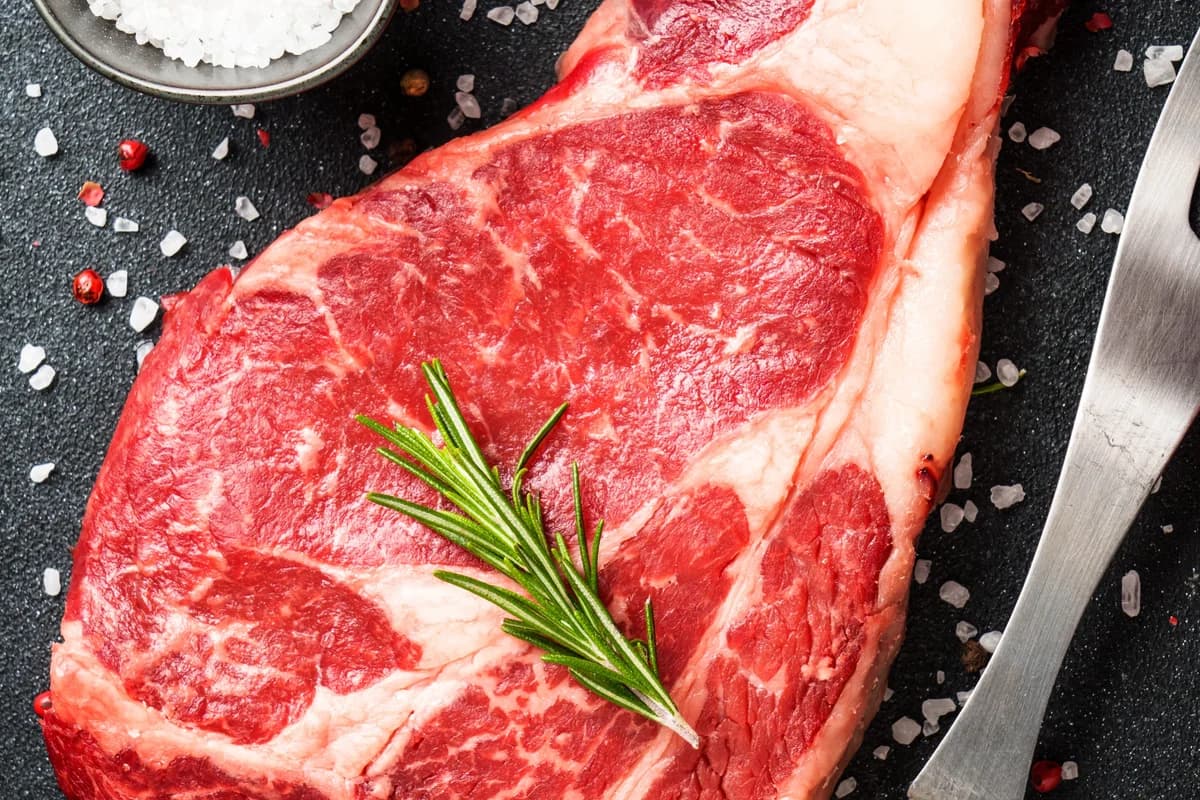 Herb-Crusted Ribeye with Compound Butter