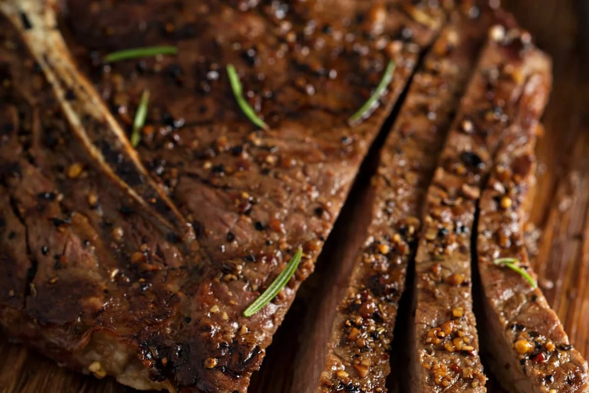 Fire-Kissed T-Bone with Garlic Rosemary