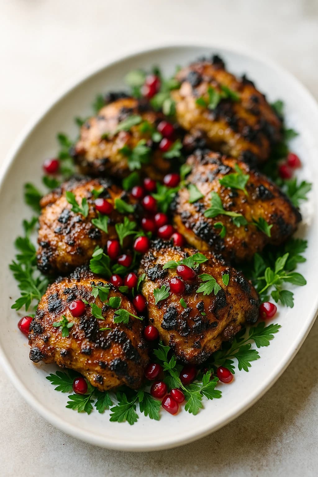 Grilled Chicken with Yogurt and Zaatar
