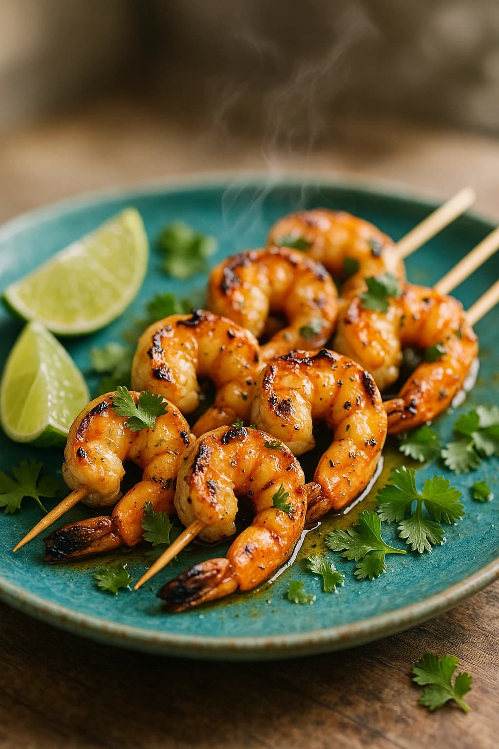 Grilled Tequila Shrimp with Garlic Butter