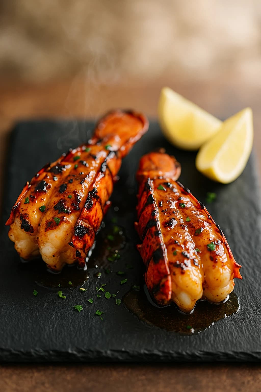 BBQ Lobster with Maple Miso Butter