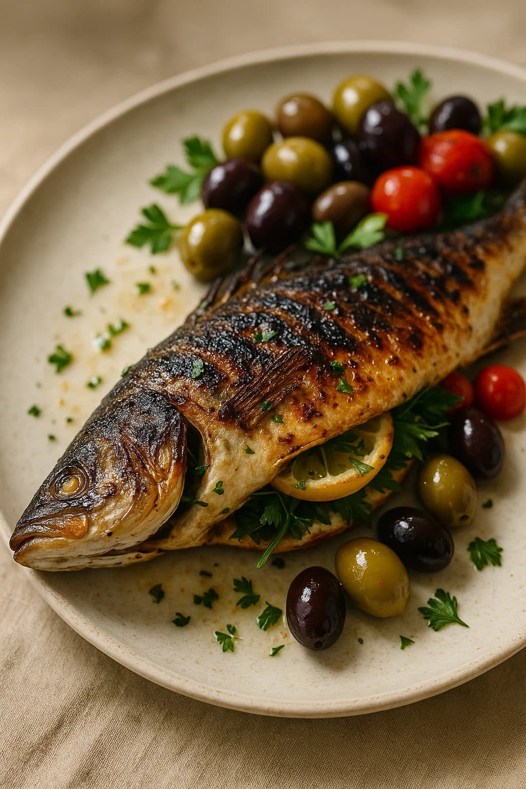 Whole Grilled Fish with Fresh Herbs