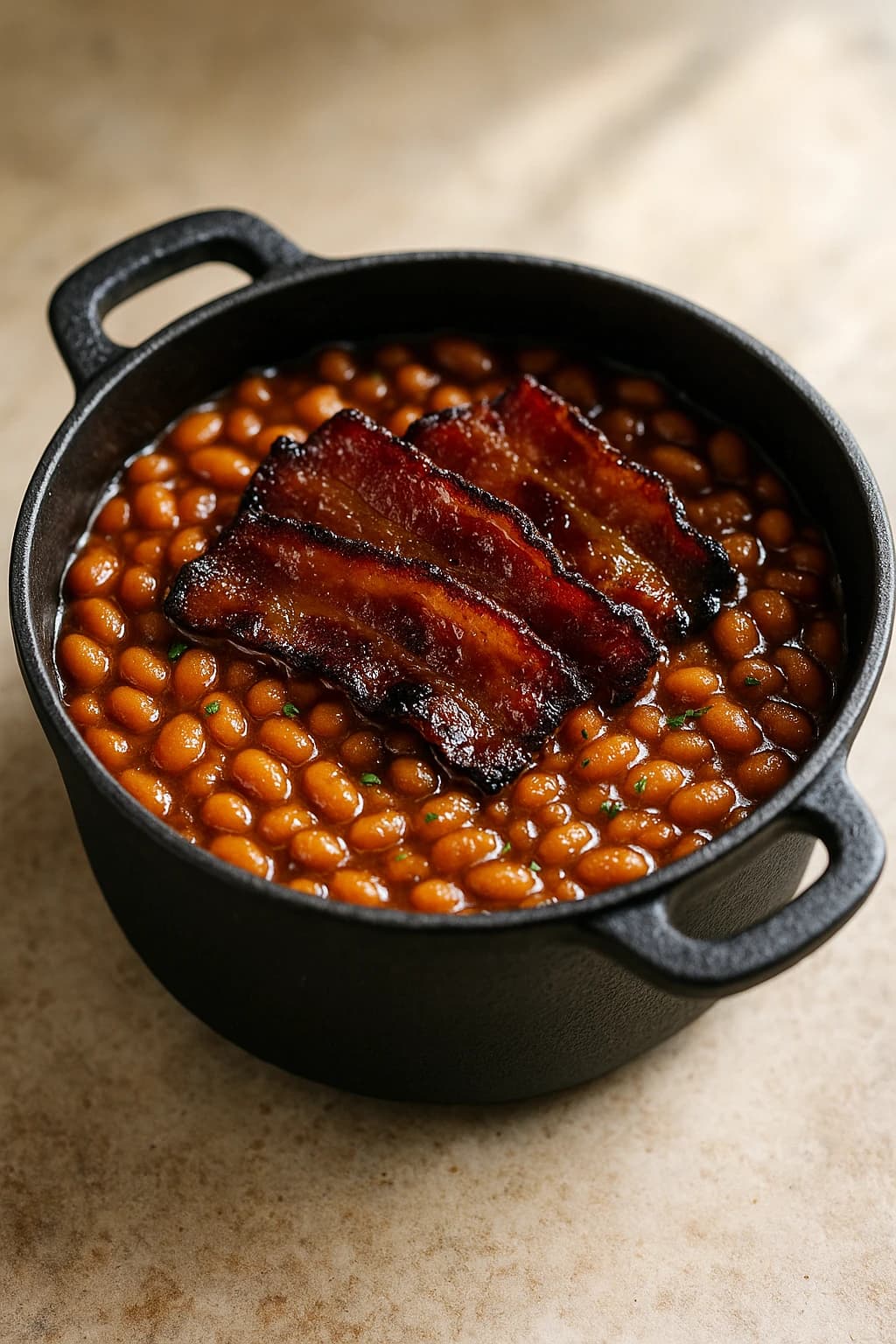 Maple Smoked Bean Bake