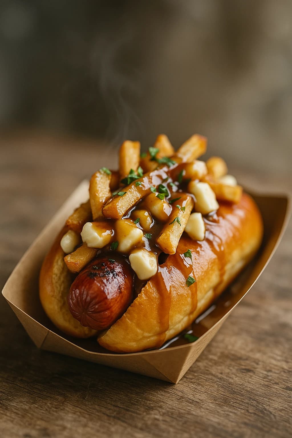 BBQ Hot-Dog Poutine